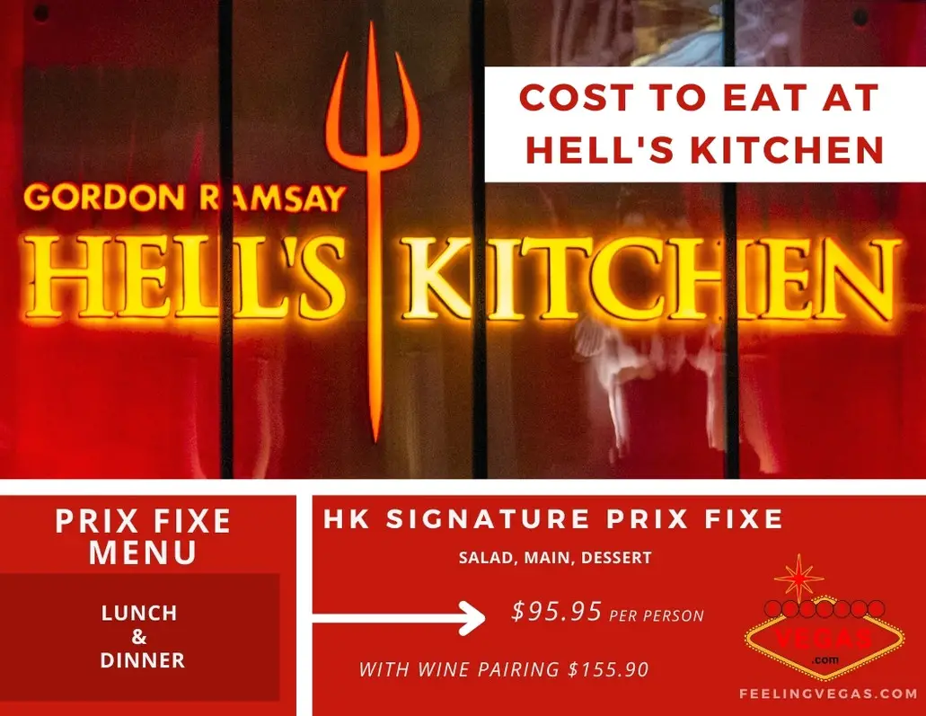 Costo de cenar en Hell's Kitchen Las Vegas (menú y precios)