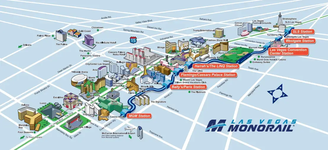 Mapa del Strip de Las Vegas 2023: (Mapa del hotel casino | PDF imprimible)