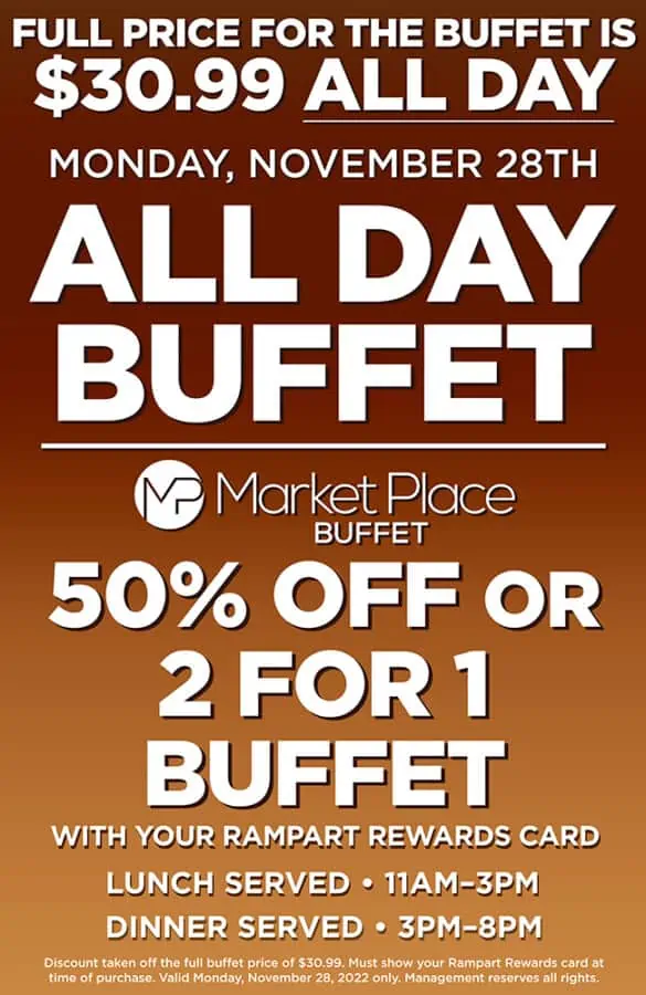 Buffet Rampart: precios, menú y horarios