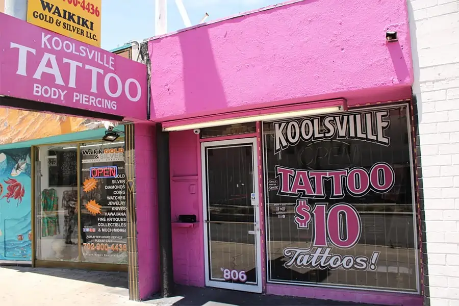 Koolsville Tattoo: Los tatuajes de $ 10 de Las Vegas