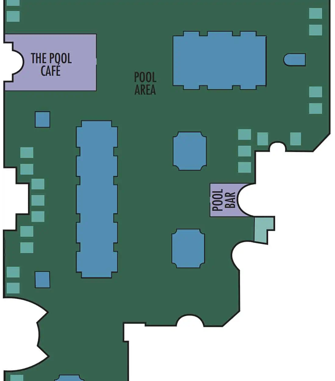 Mapa del hotel Bellagio