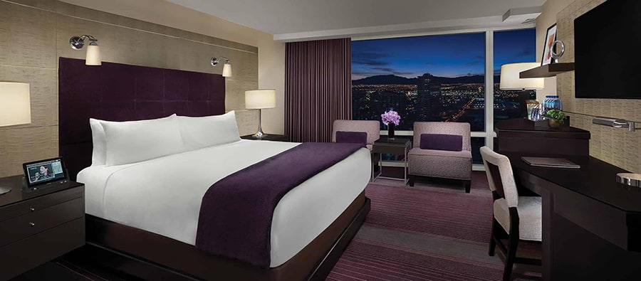 Habitaciones, restaurantes, espectáculos y piscina en el Aria Hotel Las Vegas