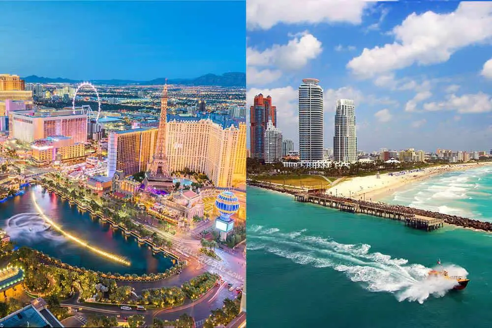 Vacaciones en Las Vegas y Miami: ¿cómo se comparan?