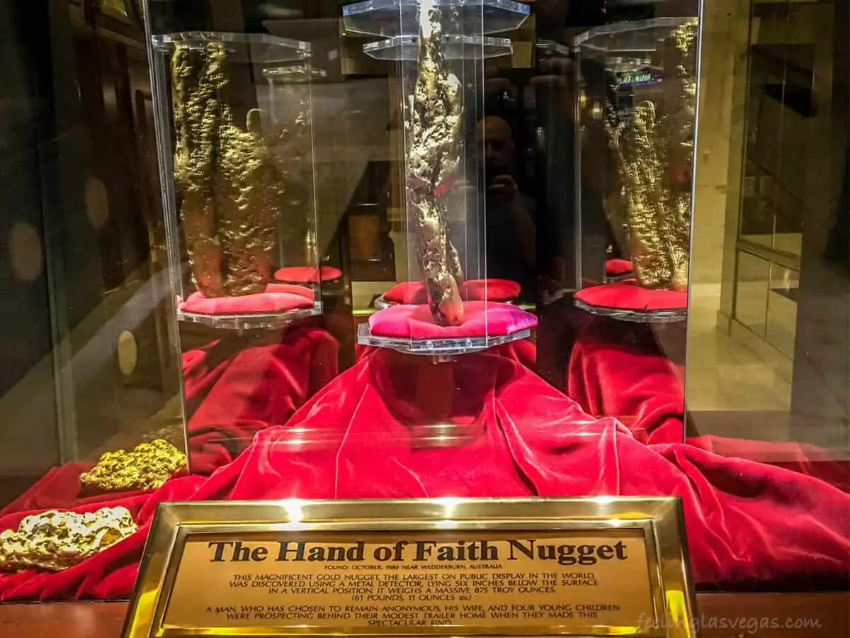Hand of Faith Gold Nugget en Las Vegas (¿la más grande del mundo?)