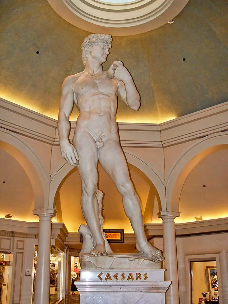 ¿Qué hotel de Las Vegas tiene una réplica de la Estatua de David? (Fotos)