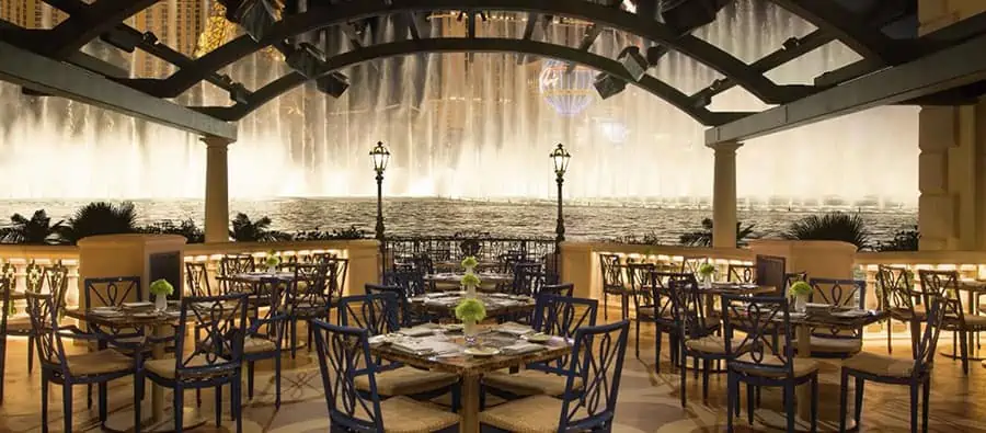 8 restaurantes Bellagio con vistas a la fuente (+6 más con vistas a la fuente)