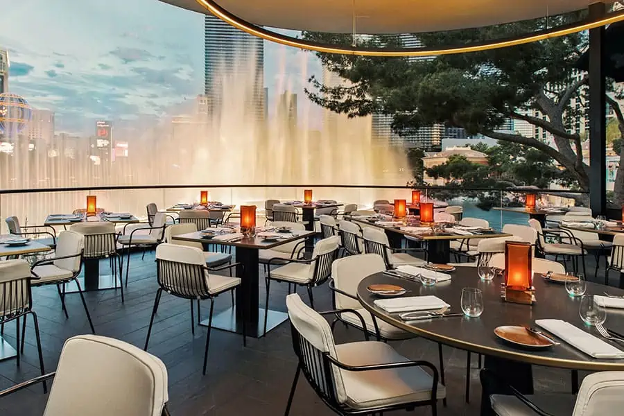 8 restaurantes Bellagio con vistas a la fuente (+6 más con vistas a la fuente)