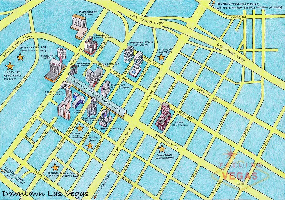 Estacionamiento en el centro de Las Vegas (lugares, costos y lugares más baratos)