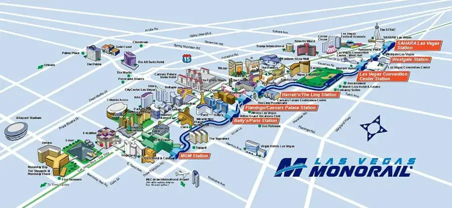 Tranvía de Las Vegas: mapas y tranvías gratuitos