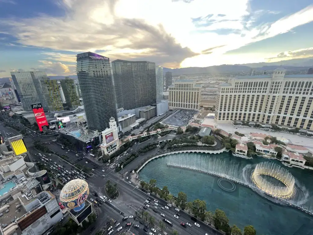 Hoteles en Las Vegas con vistas a la Fuente del Bellagio