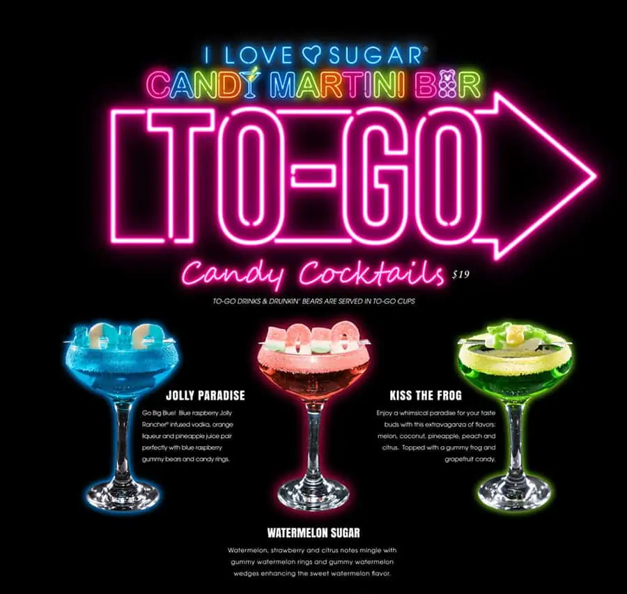 Candy Martini Bar: menú de Las Vegas, precios y horarios