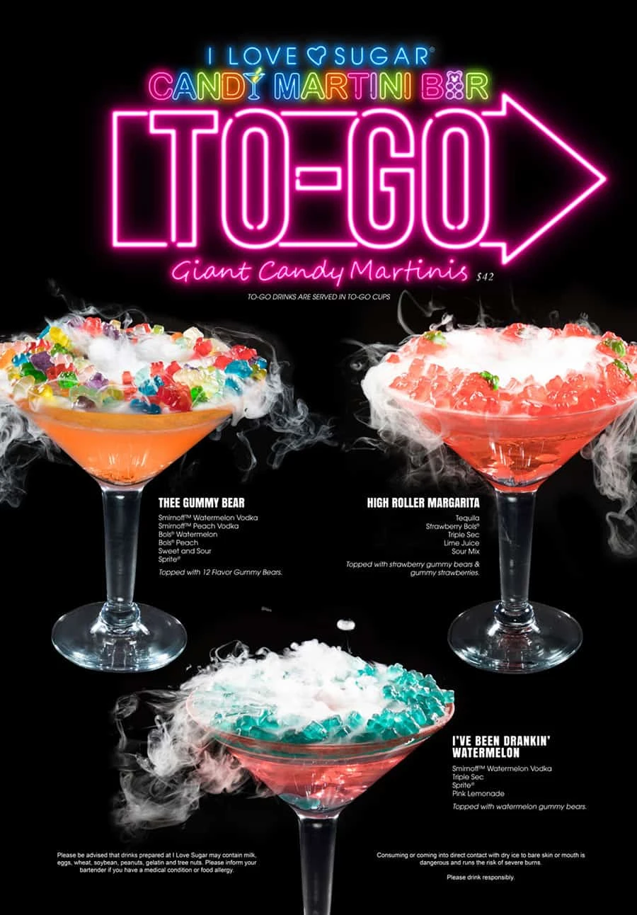 Candy Martini Bar: menú de Las Vegas, precios y horarios