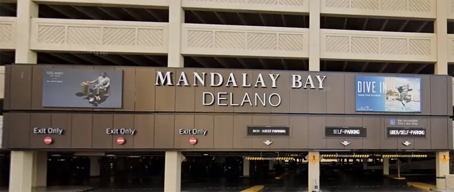 Estacionamiento Mandalay Bay: estacionamiento sin asistencia, valet parking y estacionamiento para vehículos recreativos