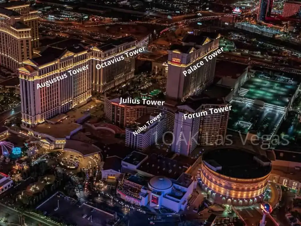 Las 6 Torres del Caesars Palace: ¿Cuál es la mejor?