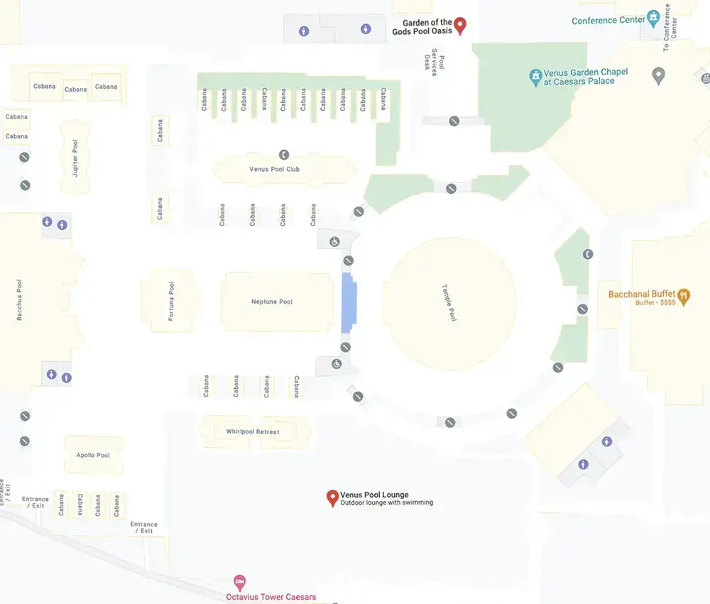 Piscina del Caesars Palace: 22 cosas que debes saber (Las Vegas)