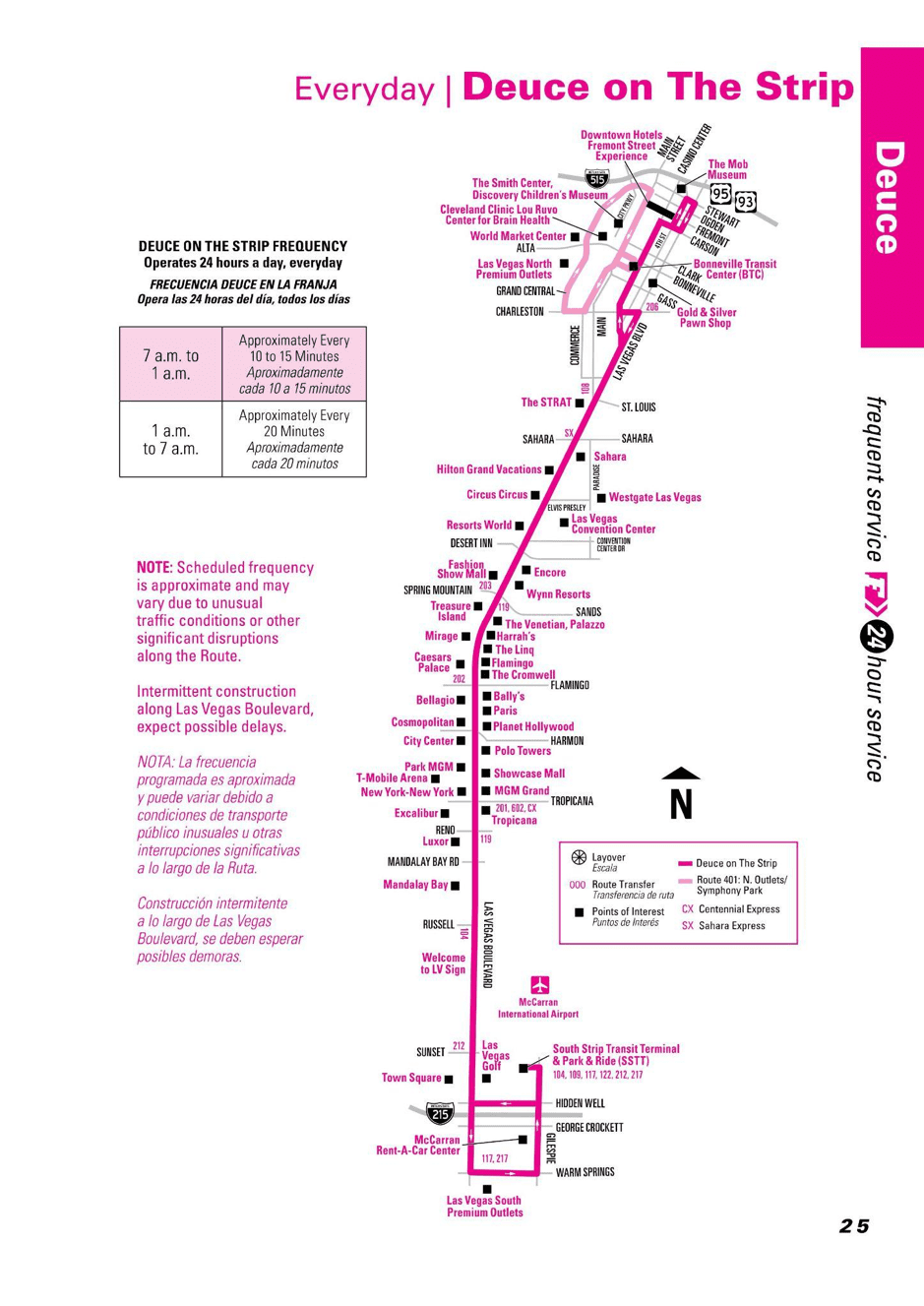 The Deuce Las Vegas: mapa de ruta, precio, entradas