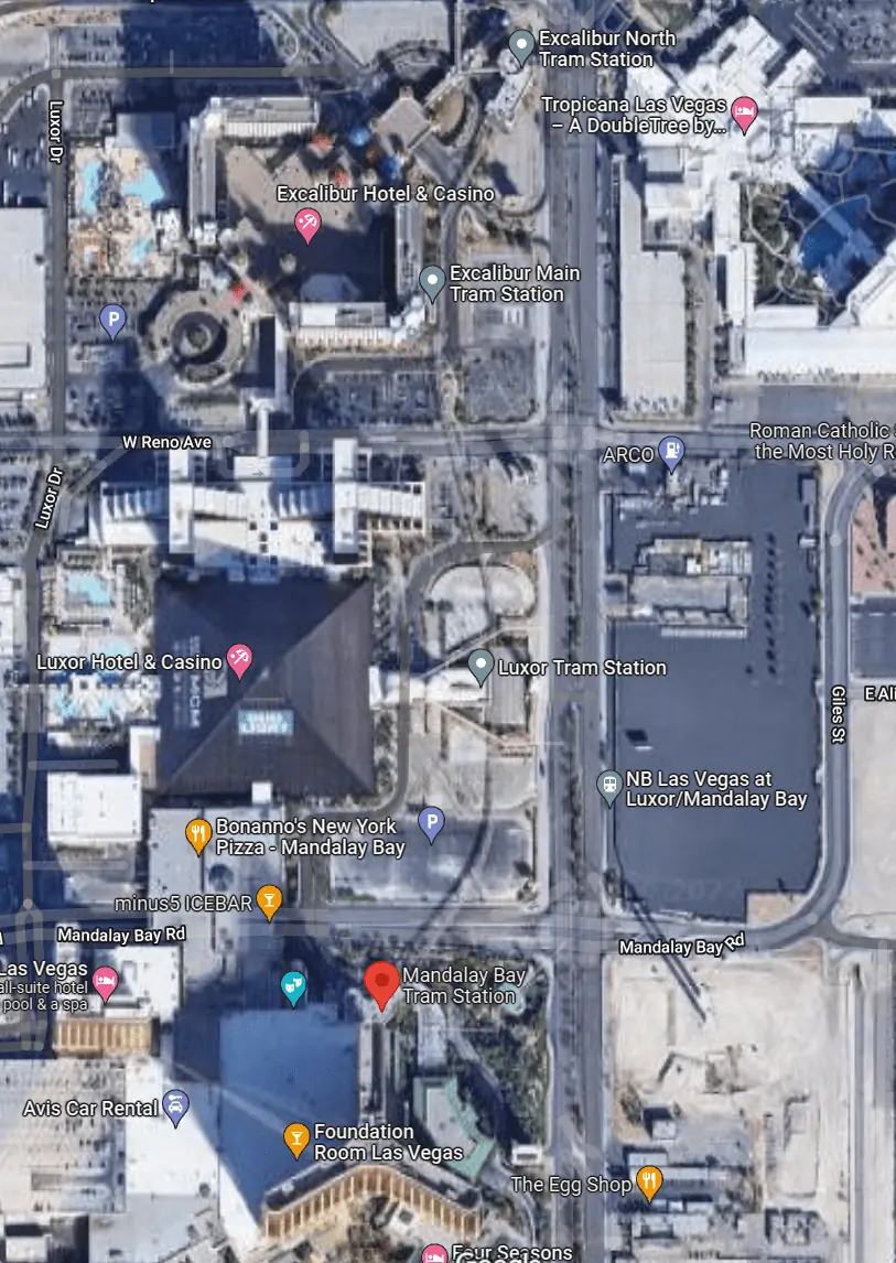 Tranvía de Mandalay Bay: mapa, horarios y estaciones